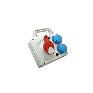 SEZ-CZ Mini socket box Praktik, IP 54, 1 × 3243, 2 × 230 V with holder - Socket