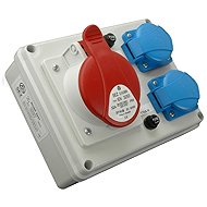 SEZ-CZ Mini-socket switchgear Praktik, IP 54, 1 × 3253, 2 × 230 V - Socket