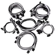 Super Flower Sleeve Cable Kit Pro - Black / White - Charging Cable Set