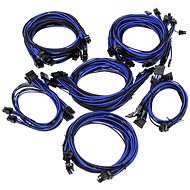 Super Flower Sleeve Cable Kit Pro - Black / Blue - Charging Cable Set