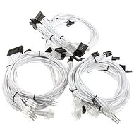 Super Flower Sleeve Cable Kit - White - Charging Cable Set