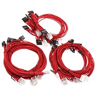 Super Flower Sleeve Cable Kit - Red - Charging Cable Set