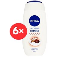 NIVEA Care & Cocoa 6× 250 ml - Sprchový gel