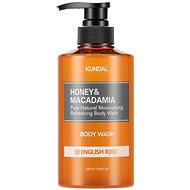 KUNDAL Honey & Macadamia Pure Body Wash English Rose 500 ml - Shower Gel