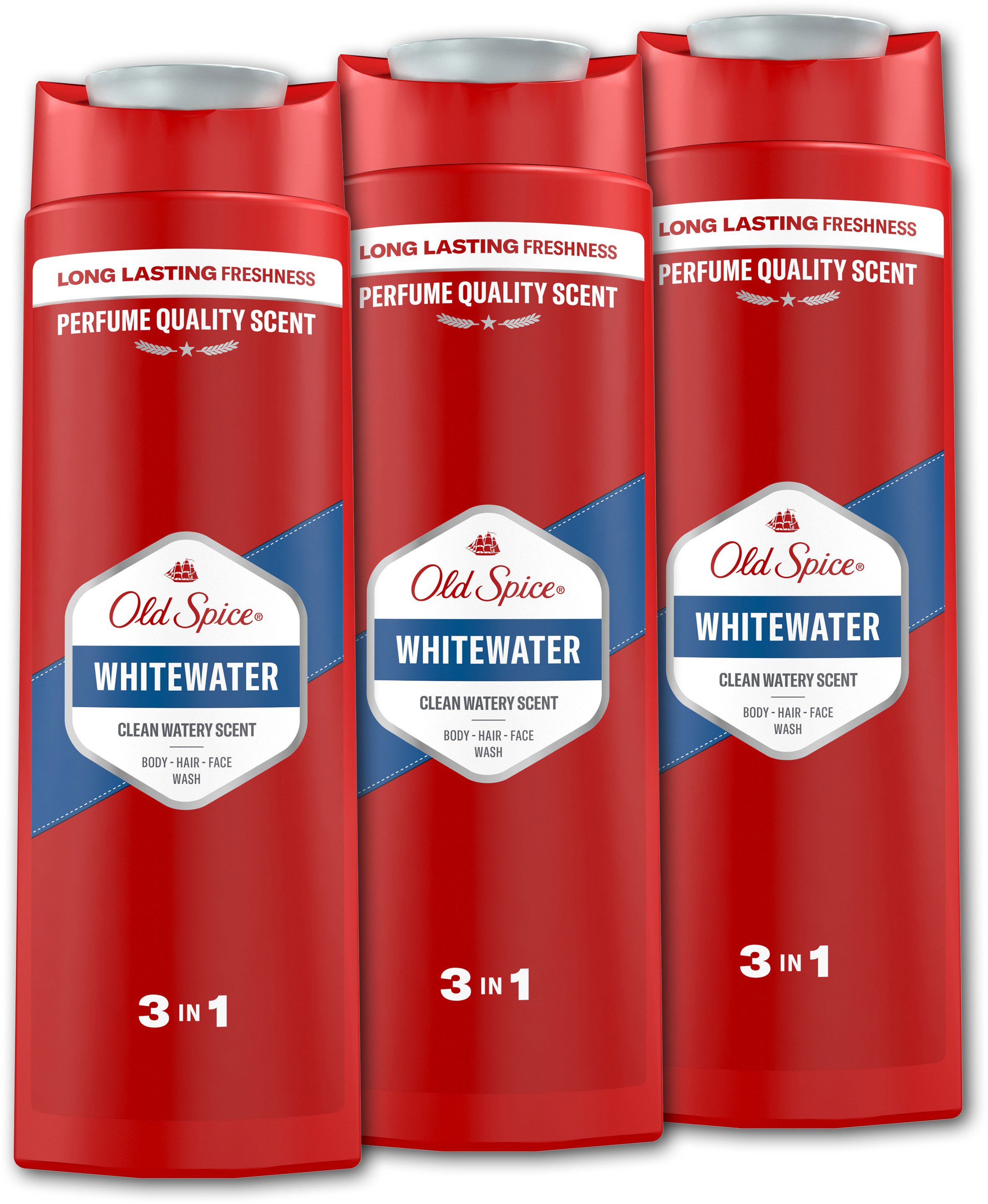 OLD SPICE WhiteWater 3 × 400 ml - Shower Gel