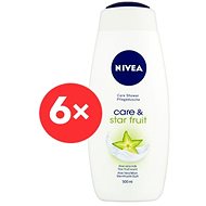 NIVEA Care & Starfruit 6× 500 ml - Sprchový gel