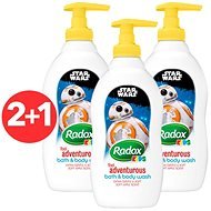 RADOX Kids Star Wars 3× 400 ml - Detský sprchový gél