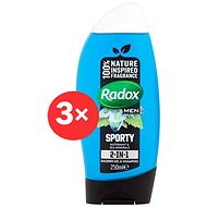 RADOX Men Sporty 2in1 Shower Gel 3× 225 ml - Sprchový gel