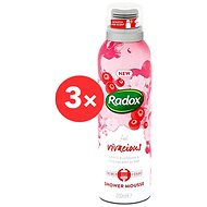 RADOX Feel Vivacious Shower Foam 3× 200ml - Shower Foam