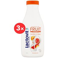 LACTOVIT Fruit Peach and Grapefruit, 3×500ml - Shower Gel