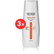 STR8 Energy Rush 3 × 400 ml - Shower Gel