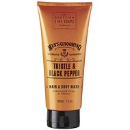SCOTTISH FINE SOAPS Men's Shower Gel 2-in-1 - Black Pepper and Milk Thistle, 200ml - Shower Gel