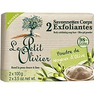 LE PETIT OLIVIER Exfoliating Body Soaps with Olive Pit Powder 2× 100 g - Szappan