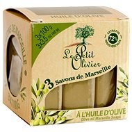 LE PETIT OLIVIER Marseille Soap, Olive Oil, 3 × 100g - Bar Soap
