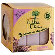 LE PETIT OLIVIER Marseille Soap, Lavender, 3 × 100g - Bar Soap