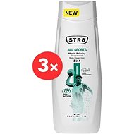 STR8 All Sports Shower Gel 3 × 400 ml - Shower Gel