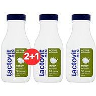 LACTOVIT Men Active revitalizing 3 in 1 shower gel 300 ml 2 + 1 - Shower Gel