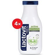 LACTOVIT Men Active revitalizujúci 3 v 1 sprchový gél 4× 300 ml - Sprchový gél