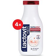 LACTOVIT Men Lactourea1° Regenerating 3in1 Shower Gel 4 × 300 ml - Shower Gel