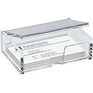 SIGEL business card box, plastic, clear - Business Card Holder