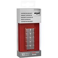 SIGEL Superdym silver 10pcs - cube - Magnet