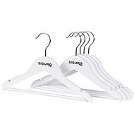 Siguro Kids Essentials Wooden Hanger, White, 5 pcs - Hanger