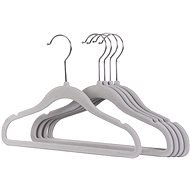 Siguro Kids Velvet Line Plastic Hanger, Grey, 5 pcs - Hanger