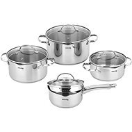 Siguro Set of Pure Delight pots with smart lids, 8 pcs - Cookware Set
