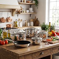 Siguro Pure Delight Cookware set, 9 pcs, set of pots + pans 24 cm - Cookware Set