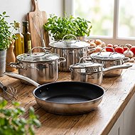 Siguro Pure Delight Cookware set, 9 pcs, set of pots + pans 28 cm - Cookware Set