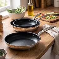 Siguro Pure Delight pan set, diameter 20 + 24 + 28 cm, steel, ILAG® - Pan Set