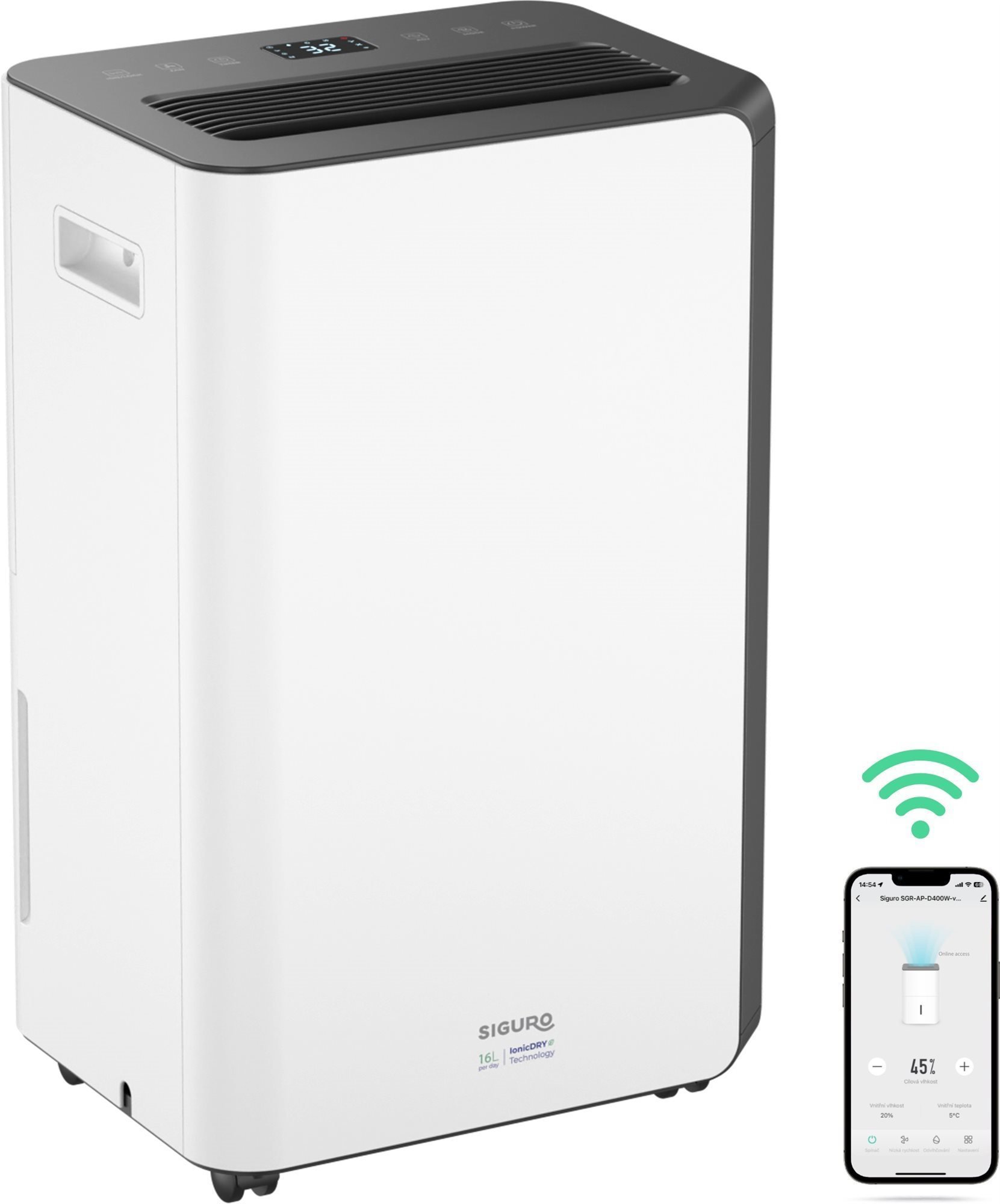 Siguro DH-G400W Archelon 16L WiFi - Air Dehumidifier