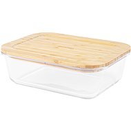 Siguro Dóza na potraviny Glass Seal Bamboo 1,5 l, 7 x 22,5 x 17 cm - Dóza