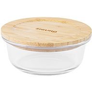 Siguro Glass Seal Bamboo élelmiszertároló edény 0,4 l, 6 x 13 x 13 cm - Tárolóedény