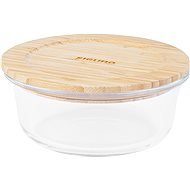 Siguro Glass Seal Bamboo élelmiszertároló edény 0,6 l, 6,5 x 15 x 15 cm - Tárolóedény