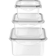 Siguro Fresh Keeper food jar set, 0,4 l + 0,7 l + 1,2 l, 3 pieces - Food Container Set