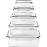 Siguro Fresh Keeper food jar set, 0,24 l + 0,5 l + 1 l + 1,5 l + 2,5 l, 5 pieces - Food Container Set