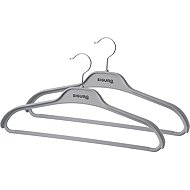 Siguro set of straps with non-slip surface with wide shoulders, grey, 2pcs - Hanger