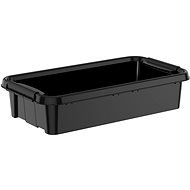 Siguro Pro Box Recycled Underbed 31 l, 39,5 x 17,5 x 72 cm, schwarz - Aufbewahrungsbox