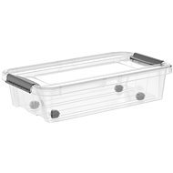 Siguro Pro Box Underbed 31 l, 39,5 × 17,5 × 72 cm, Clear - Aufbewahrungsbox