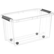 Siguro Pro Box 70 l, 39,5 x 39 x 72 cm, transparent - Aufbewahrungsbox