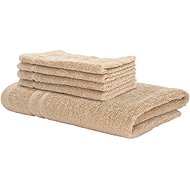 Siguro Towel and bath towel set Comfy Touch L, Beige - Towel Set