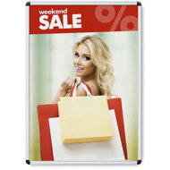 Showdown Displays Flap A1, rounded corner, profile 20 mm - Clip Frame