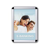 Showdown Displays Flap A3, rounded corner, profile 32 mm - Clip Frame