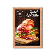 Showdown Displays Flap A3, sharp corner, 25 mm, colour wooden decor profile - Clip Frame