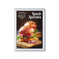 Showdown Displays SCRITTO® Flap A3, plastic bottom profile, economy version - Clip Frame