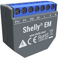 Shelly EM, fogyasztásmérő 2 x 120A - ig, 1 kimenet - WiFi kapcsoló