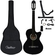 SHUMEE Folk Guitar Set with Equalizer - Classical Guitar