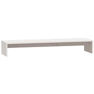 Shumee Monitor stand white, 100 × 27 × 15 cm, solid pine wood - Monitor Stand