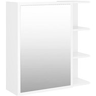 Shumee Bathroom cabinet with mirror - white, 62,5 × 20,5 × 64 cm, chipboard - Bathroom Cabinet